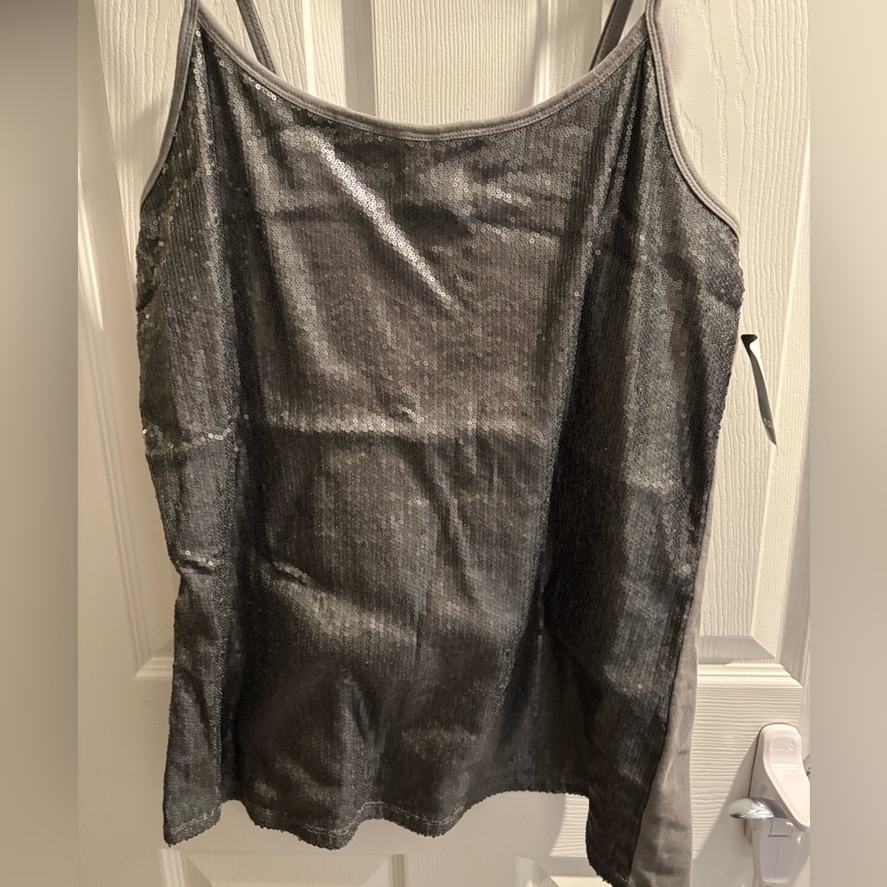 Torrid grey sequence tank top
